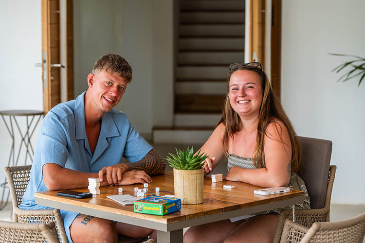 happy guests at las Mimosas Ibiza