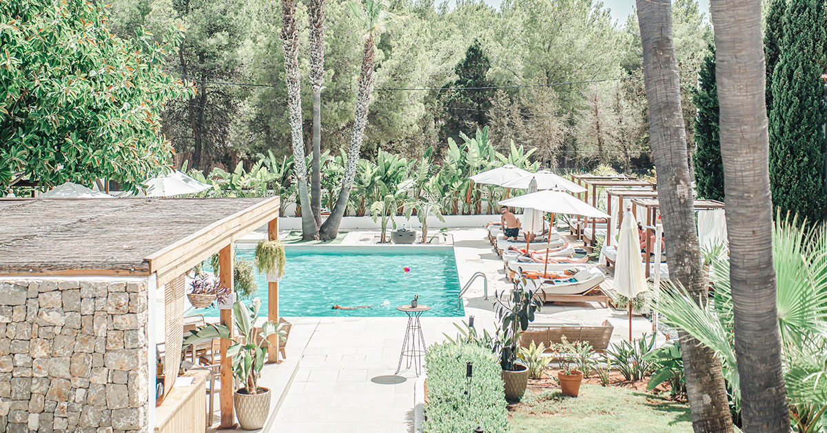 Piscina Hotel Boutique & Spa Las Mimosas Ibiza