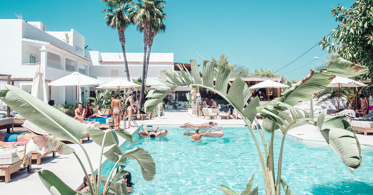 Piscina Hotel Boutique & Spa Las Mimosas Ibiza