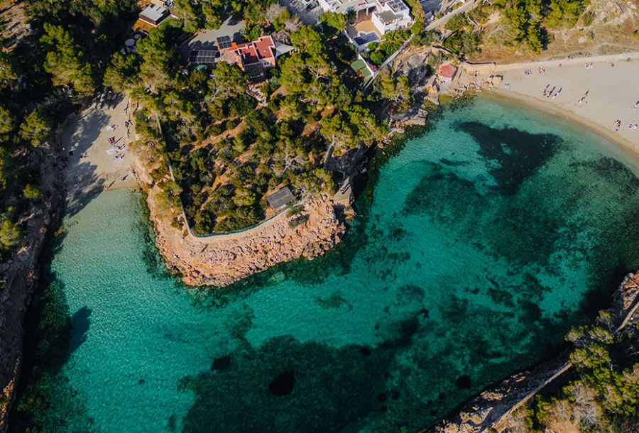5 beautiful beaches near Las Mimosas in Ibiza